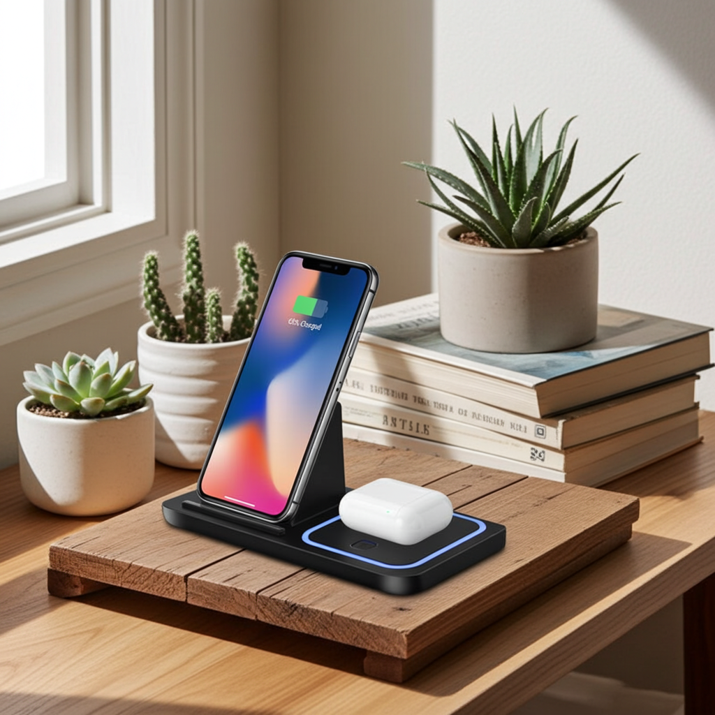 3 In 1 Wireless Charger Foldable Charging Station