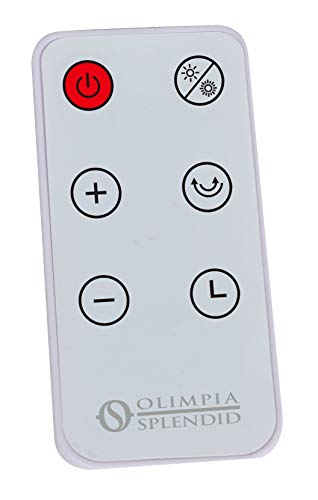 Olimpia Splendid 99364 Caldo Up T Termoventilatore Ceramico a Parete con Telecomando e Timer Settimanale 2000 W, 220-240 V, Bianco