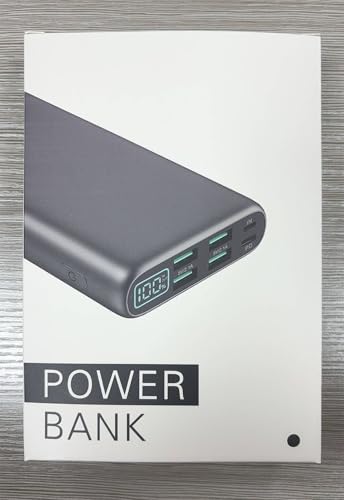Trswyop Power Bank 27000mAh,[Unico 5 uscite & 0-100% LCD Display] Caricatore Portatile Ricarica Rapida PD 3.0A Powerbank USB C Batteria Esterna per iPhone 15 14 13 12 Pro Max Samsung S23 S22 Huawei