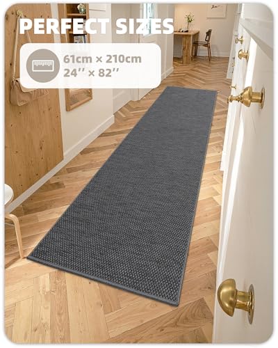 Color G Tappeto Cucina Antiscivolo Lavabile, Tappeti Cucina Tessuto, Passatoia Cucina Assorbente, Tappeto Runner Facile da Pulire, Tappeti per Cucina, Sala da Pranzo, Lavanderia (Beige, 43x120cm)