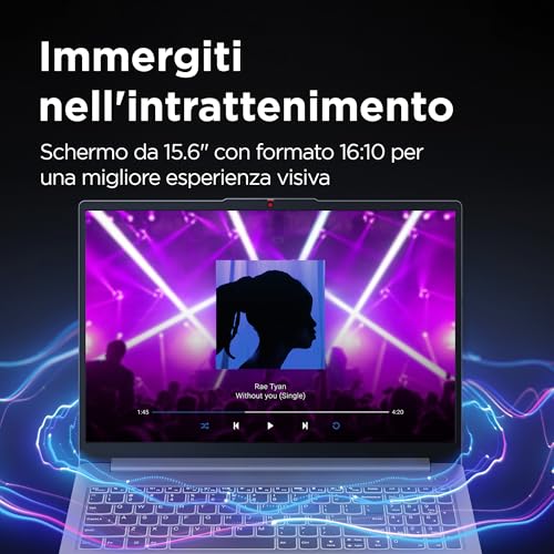 Lenovo IdeaPad Slim 3 Notebook 15,6” FHD (1920x1080), Intel Core i7-13620H, RAM 16GB, 512GB SSD, WiFi 6, Windows 11 - Arctic Grey, Esclusiva Amazon