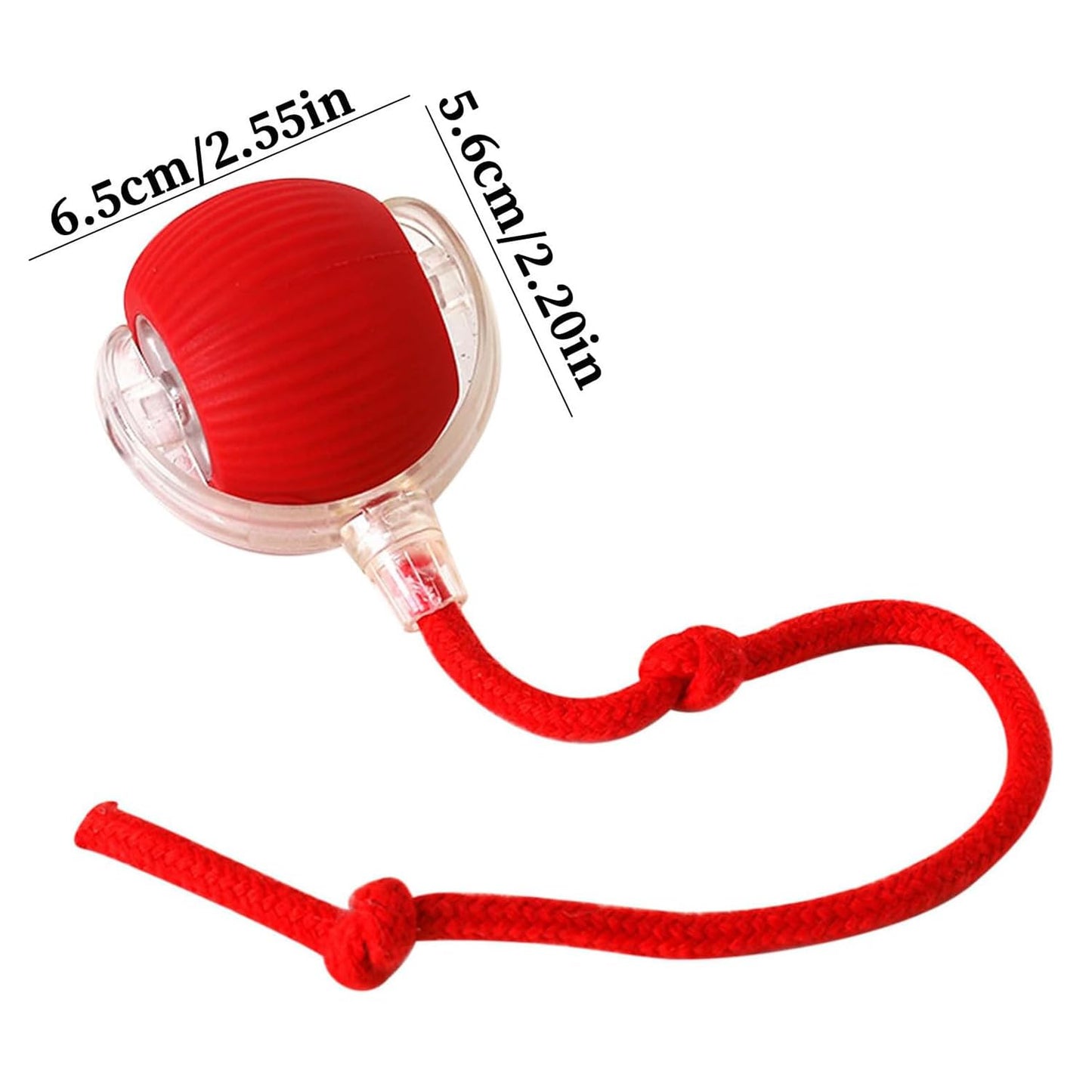 Giocattolo interattivo per gatti, palla elettrica per gatti, giocattolo per gatti, giocattolo elettrico con USB, ricaricabile, 3 modalità di lavoro, 360° Rolling Smart Ball per gatti e cani (rosso)