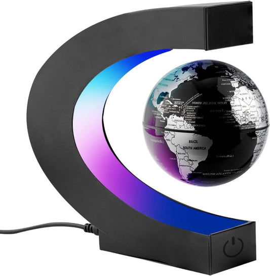 Mappamondo Magnetico con Luce LED per Casa Ufficio