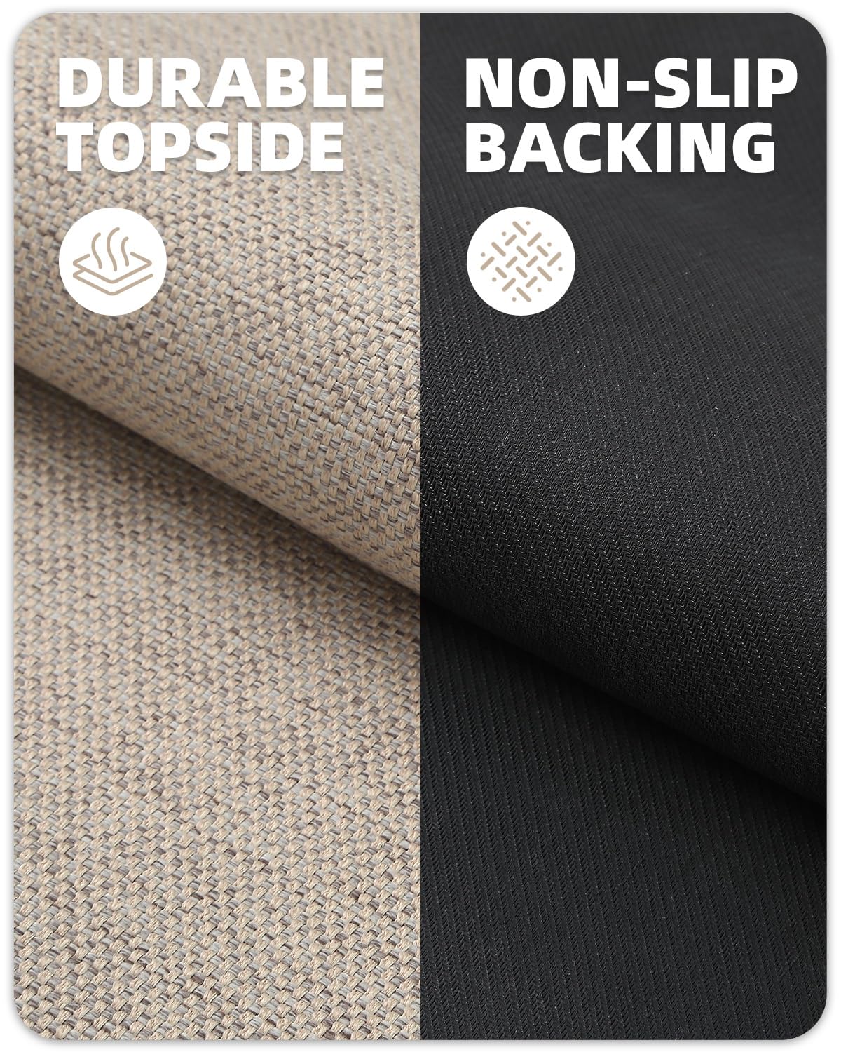Color G Tappeto Cucina Antiscivolo Lavabile, Tappeti Cucina Tessuto, Passatoia Cucina Assorbente, Tappeto Runner Facile da Pulire, Tappeti per Cucina, Sala da Pranzo, Lavanderia (Beige, 43x120cm)
