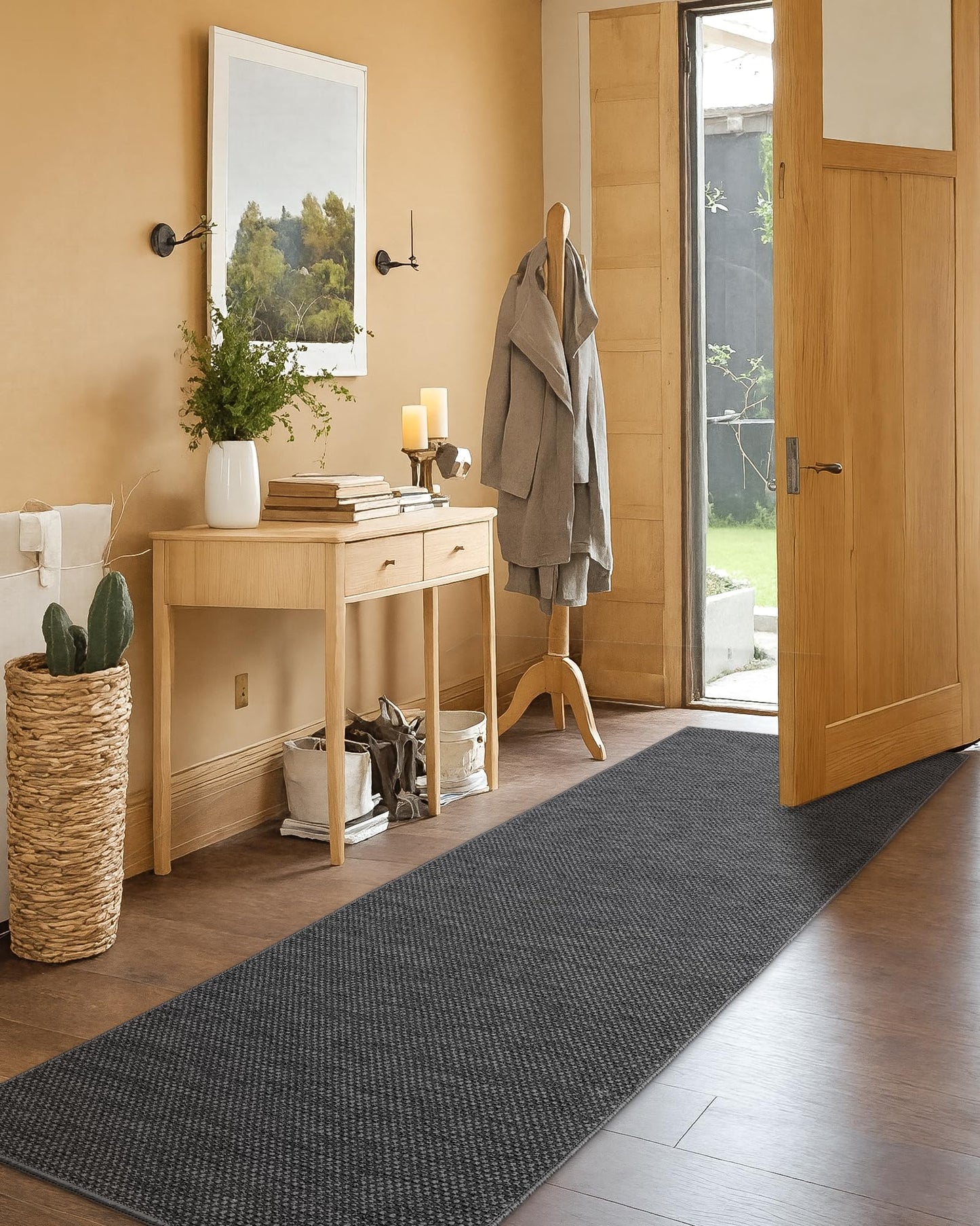 Color G Tappeto Cucina Antiscivolo Lavabile, Tappeti Cucina Tessuto, Passatoia Cucina Assorbente, Tappeto Runner Facile da Pulire, Tappeti per Cucina, Sala da Pranzo, Lavanderia (Beige, 43x120cm)