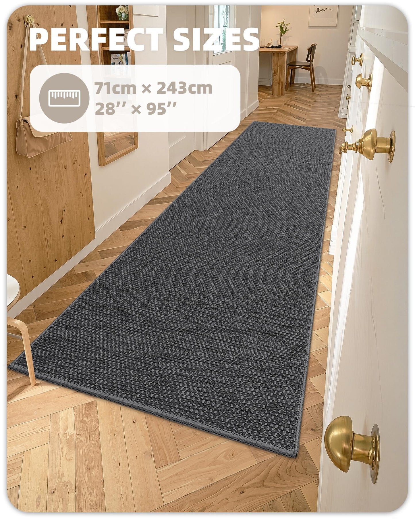 Color G Tappeto Cucina Antiscivolo Lavabile, Tappeti Cucina Tessuto, Passatoia Cucina Assorbente, Tappeto Runner Facile da Pulire, Tappeti per Cucina, Sala da Pranzo, Lavanderia (Beige, 43x120cm)