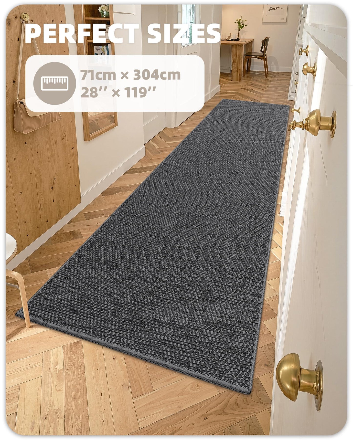 Color G Tappeto Cucina Antiscivolo Lavabile, Tappeti Cucina Tessuto, Passatoia Cucina Assorbente, Tappeto Runner Facile da Pulire, Tappeti per Cucina, Sala da Pranzo, Lavanderia (Beige, 43x120cm)